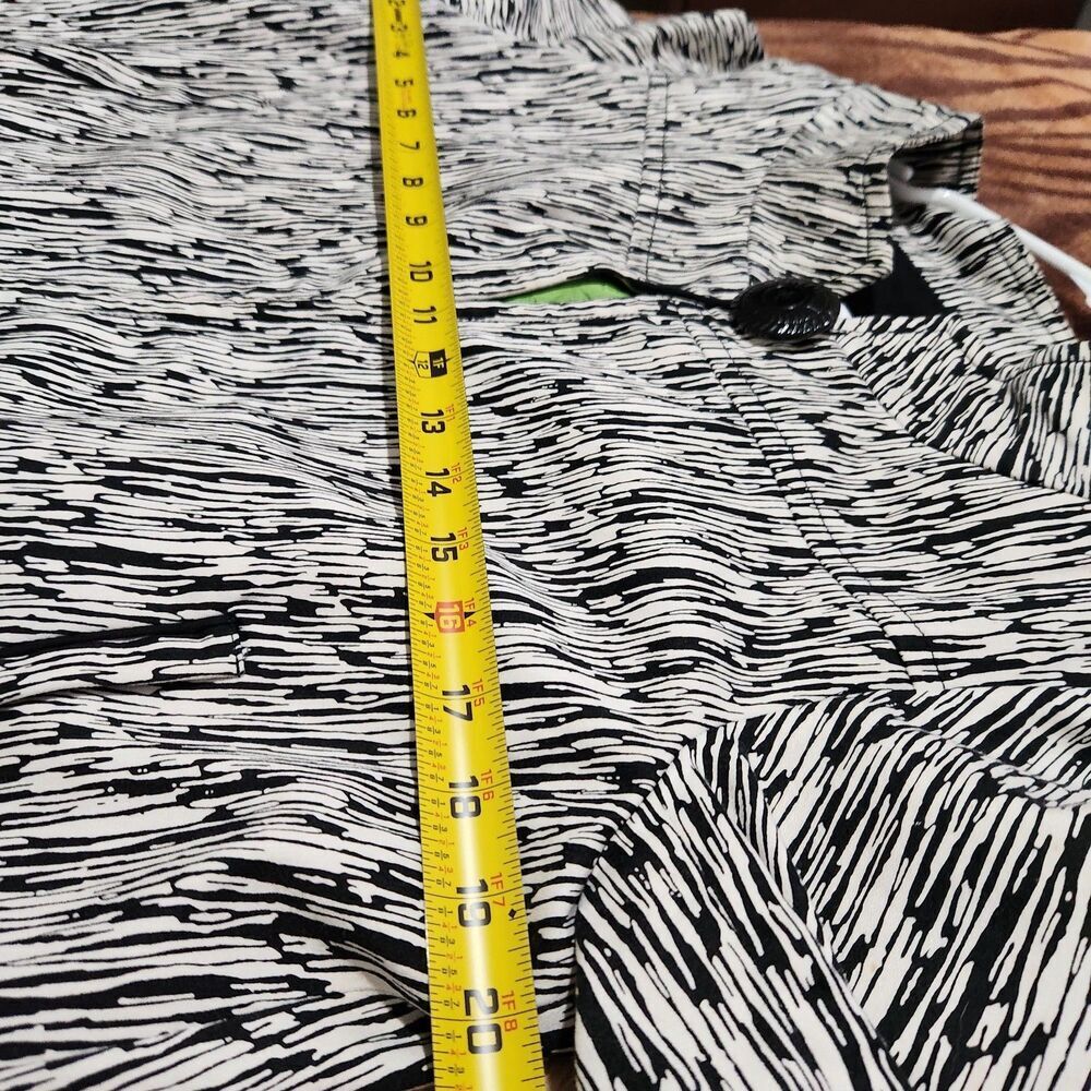 Anthrocite Blazer Size 10 White And Black Lined Green One Front Button. - Picture 4 of 12